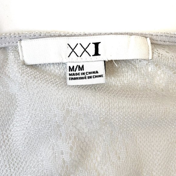 Forever 21 | Mesh Grey Top - Picture 4 of 7